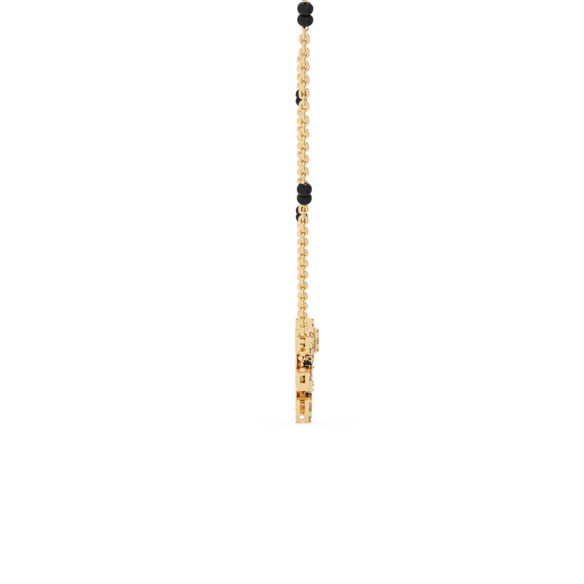 Lab Grown Cluster Diamond Mangalsutra
